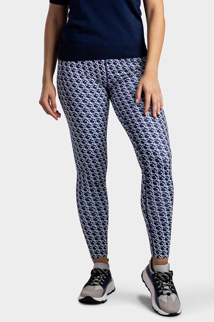 Guess Logomania Legging Dames Blauw - Maat XL - Kleur: Blauw | Soccerfanshop