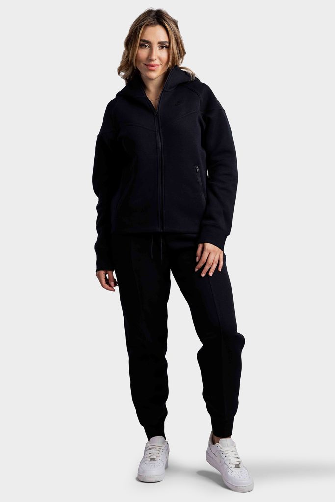 Nike Tech Fleece Trainingspak Dames Zwart - Maat L - Kleur: Zwart | Soccerfanshop