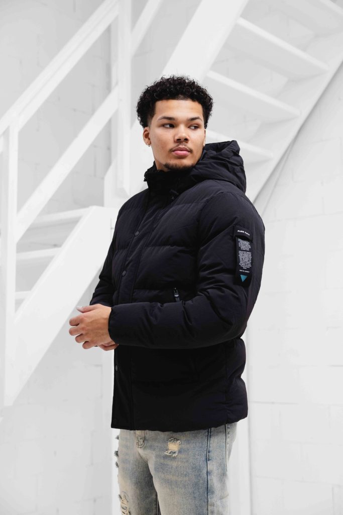 Pure Path Activewear Hooded Winterjas Heren Zwart - Maat L - Kleur: Zwart | Soccerfanshop