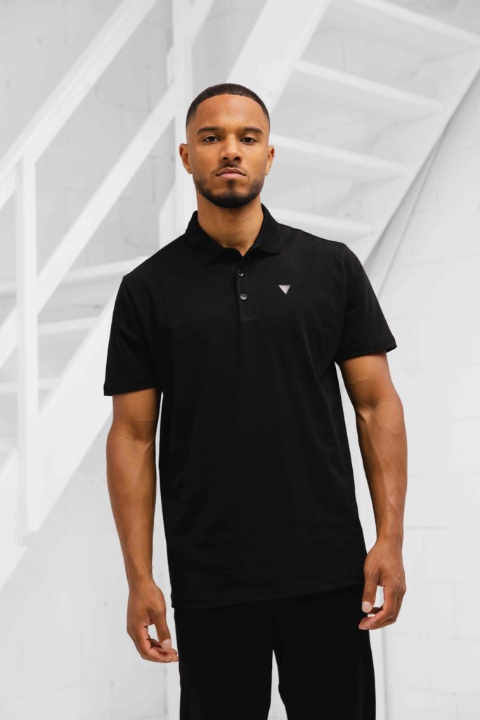 Pure Path Essential Triangle Polo Heren Zwart - Maat XL - Kleur: Zwart | Soccerfanshop