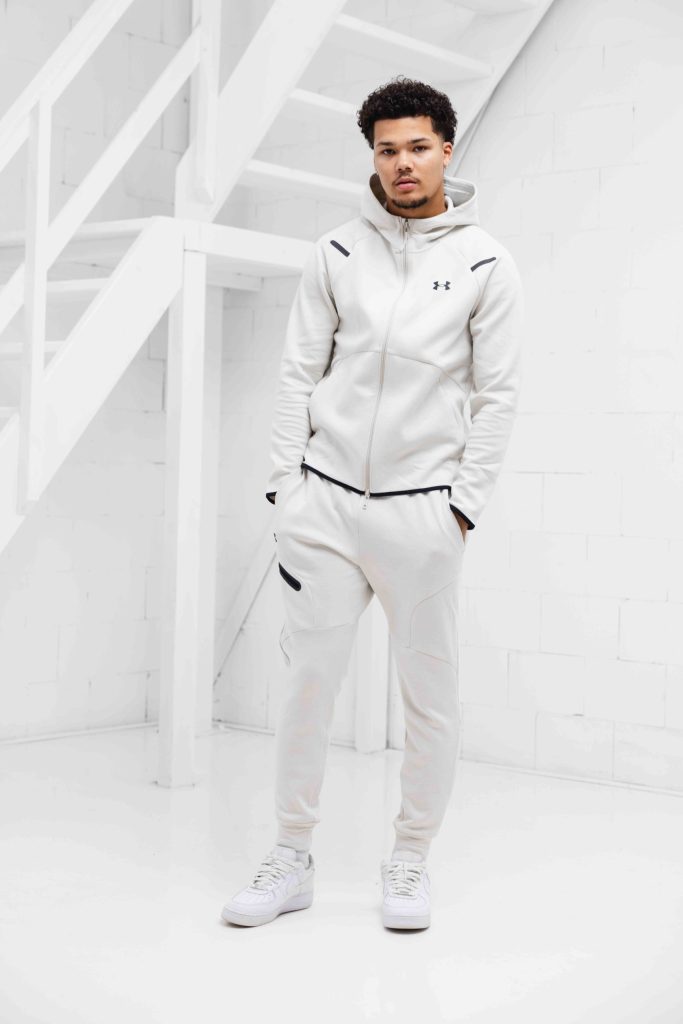 Under Armour Unstoppable Fleece Trainingspak Heren Gebroken Wit - Maat M - Kleur: Wit | Soccerfanshop