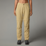 The North Face Exploration Straight-afritsbare Broek Voor Dames Khaki Stone-npf female