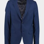 Bos Kostuum Blauw Modern Fit Kostuum 2-Delig 11649/Navy