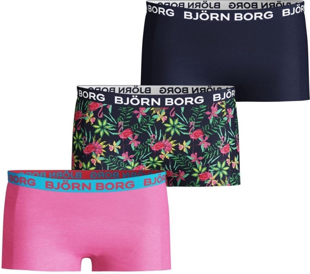 Bjorn Borg Meisjes Minishorts 3p  Exotic Maat 110-116 Female