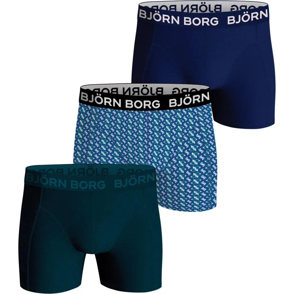 Bjorn Borg Jongens Boxershort 3p Cotton Stretch Maat 134-140 Male