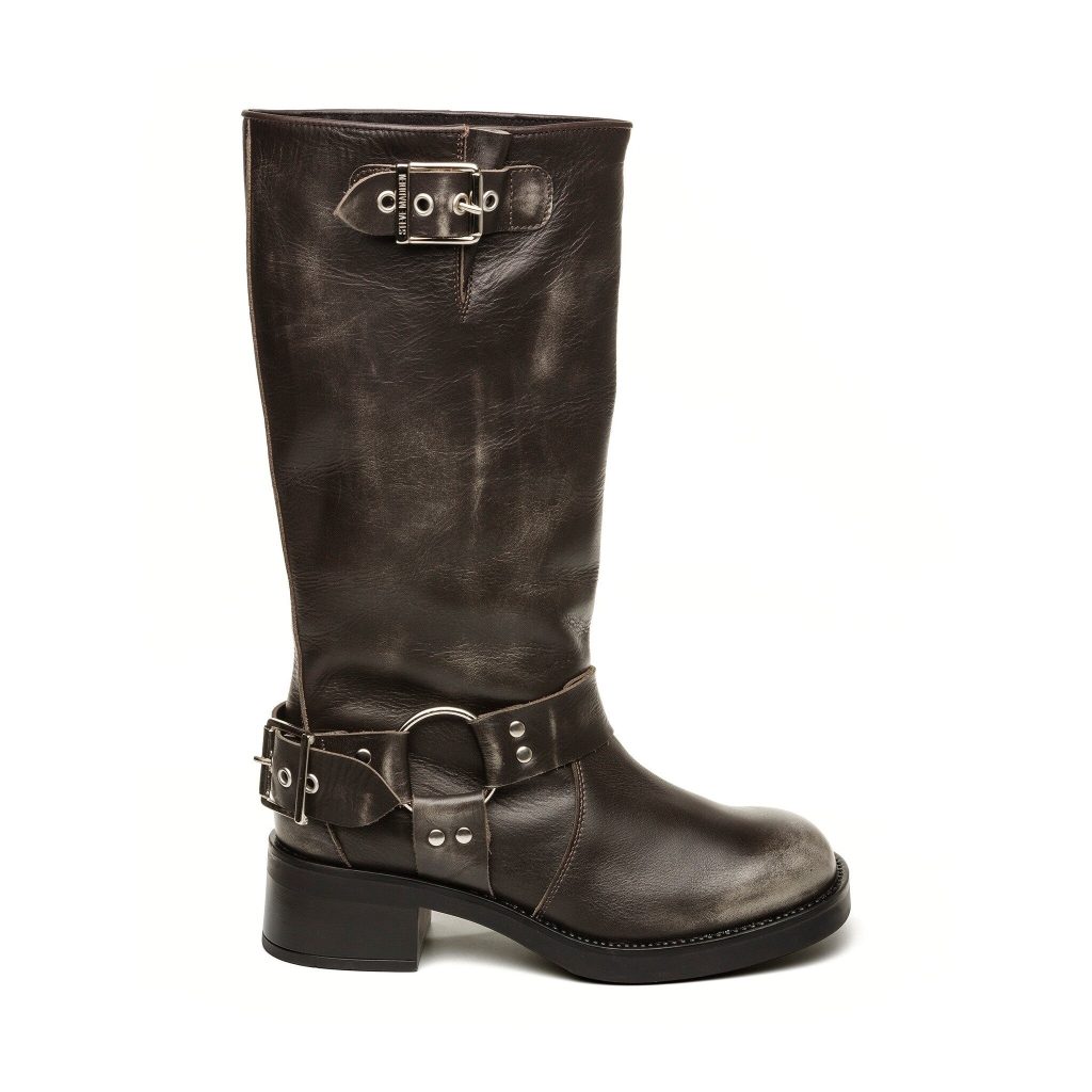 Steve Madden Beau Boot Dark Grey Leather Maat 41 Female