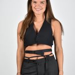 1/OFF Paris gilet Cropped met straps sluiting zwart