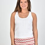 Missoni top iconische zigzag print wit