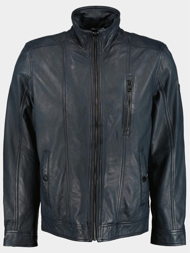 Donders 1860 Lederen jack Blauw Leather Jacket 52349/799