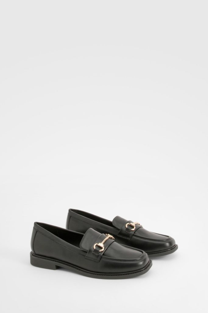 Brede Loafers Met Ketting Detail