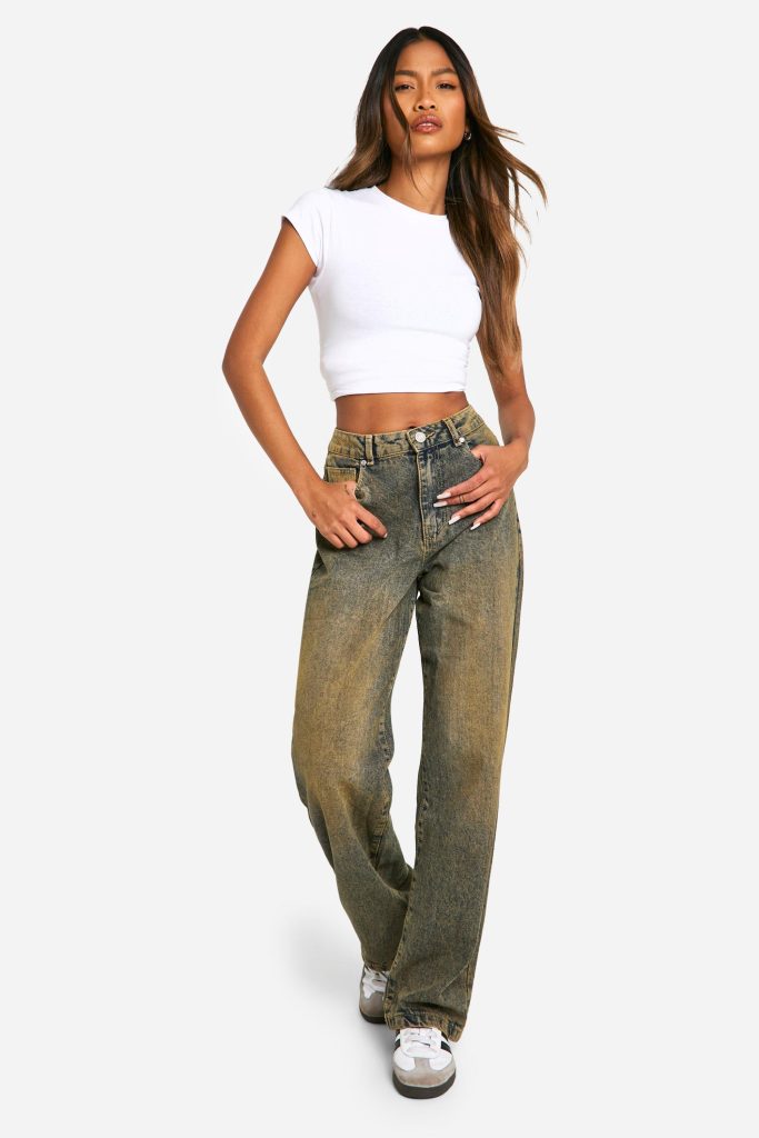 Basic High Waist Boyfriend Jeans