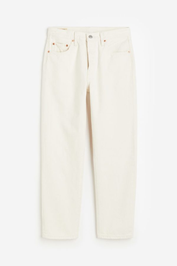 H & M - 501® Original Cropped Jeans - Wit