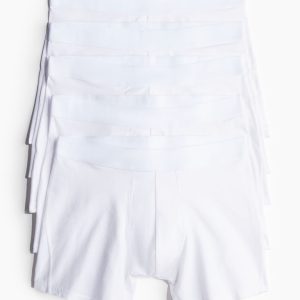 H & M - Set van 5 Xtra Life™ boxershorts - Mid trunk - Wit