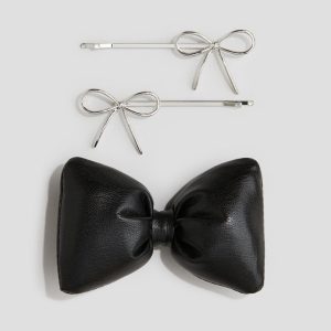 H & M - Set van 3 haarclips - Zwart