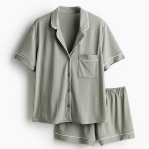 H & M - Pyjamajasje en -short - Groen