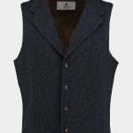 Bos Gilet Blauw Kris Waistcoat 23311KR51BO/290 navy