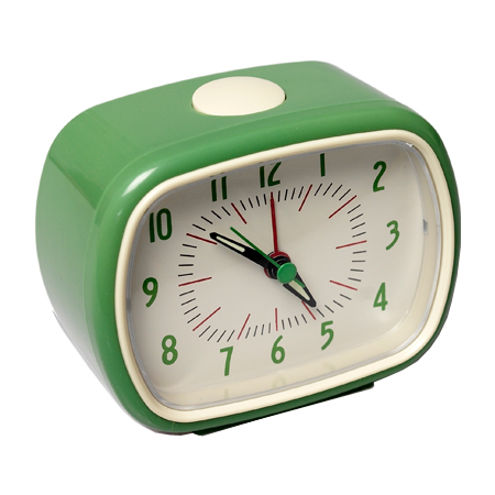 Retro wekker groen