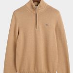 Gant Pullover Beige Casual Cotton Halfzip 8030170/296