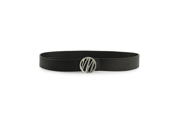 Malelions Monogram Riem Heren Zwart/Zilver - Maat 100 - Kleur: ZilverZwart | Soccerfanshop