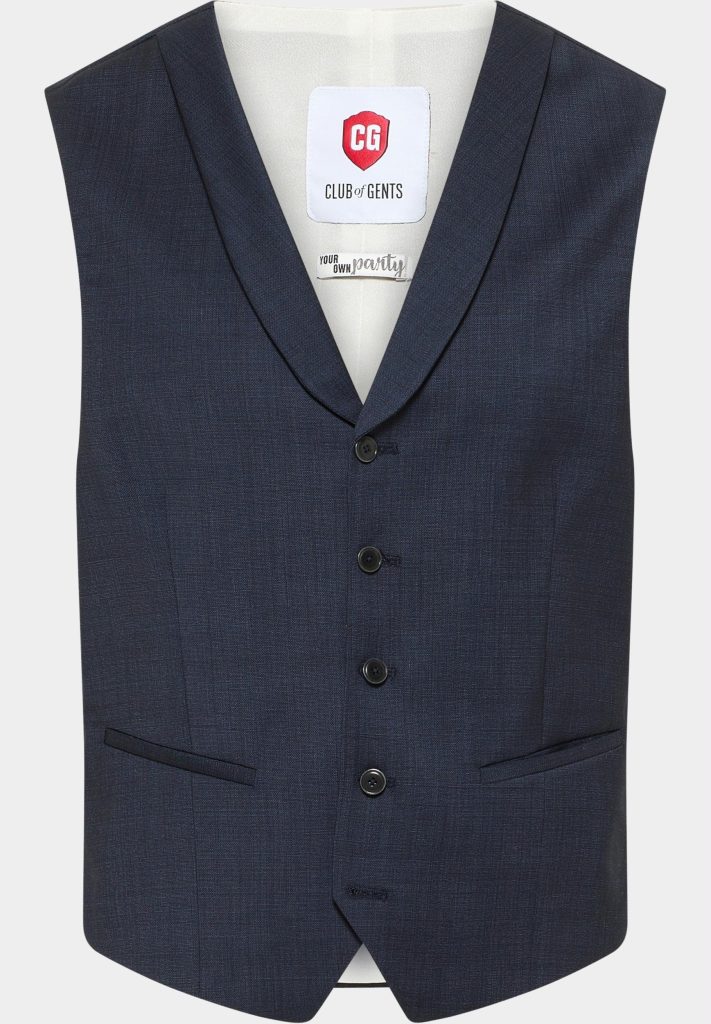 Club of Gents Gilet Mix & Match Blauw Weste/Waistcoat CG Philipp-ST 10.158S0 / 440033/62