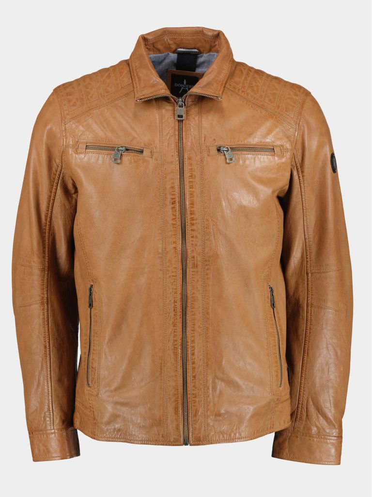 Donders 1860 Lederen jack Bruin Leather Jacket 52347/310