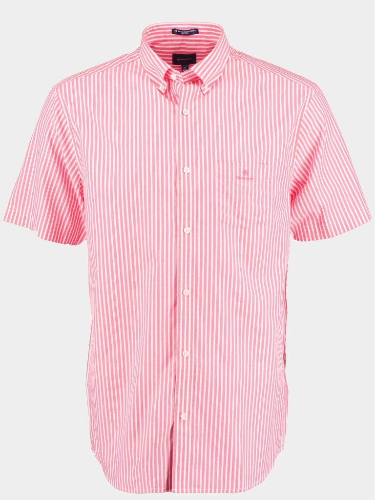 Gant Casual hemd lange mouw Roze Reg Broadcloth Stripe BD SS 3062001/606