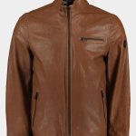 Donders 1860 Lederen jack Bruin Distrixx Leather Jacket 52382/461