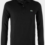 Lacoste Polo lange mouw Zwart Polo L.M. Regular Fit Zwart L1312/031