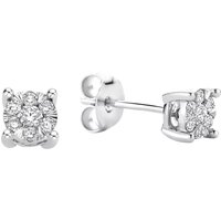 Isabel Bernard Oorbellen - De la Paix Hanaé 14 karat ear studs  diamond 0.16 in silver