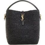 Saint Laurent Bucket bags - Le 37 Raffia Bucket Bag in zwart