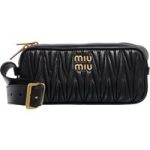 Miu Miu Crossbody bags - Matelass Nappa Leather Shoulder Bag in zwart