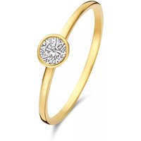 Isabel Bernard Ringen - Baguette Genevieve  14 Karat Ring  mit Zirkonia in gold