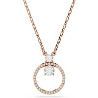 Swarovski Kettingen - Swarovski Constella Rose Gold Coloured Necklace 56 in quarz