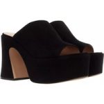 Coach Sandalen - Bobi Suede Platform Sandal in zwart