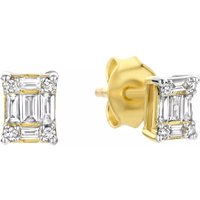 Isabel Bernard Oorbellen - De la Paix Maxime 14 karat stud ear studs  diamon in gold