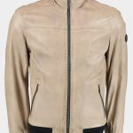 Donders 1860 Lederen jack Grijs Leather Jacket 52284/140