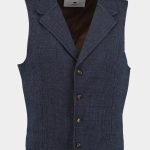 Bos Gilet Blauw Kris Waistcoat 23311KR60BO/290 navy