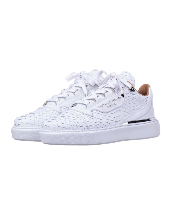 Benjamin Berner Raphael low top python cut-matt nappa sneaker