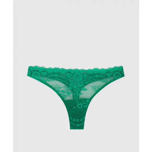 Twin-set G-string van kant en tule