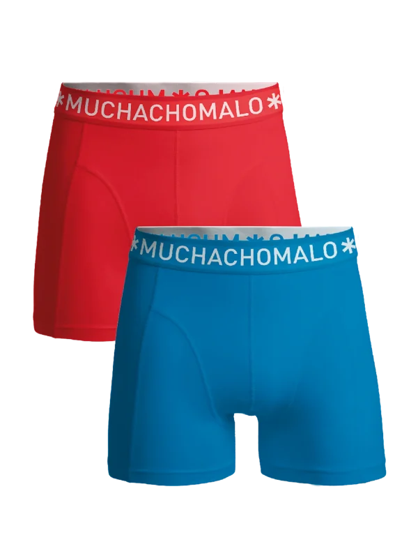 Muchachomalo Jongens 2-pack boxershorts effen