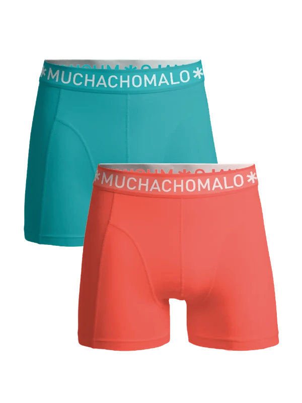 Muchachomalo Jongens 2-pack boxershorts effen