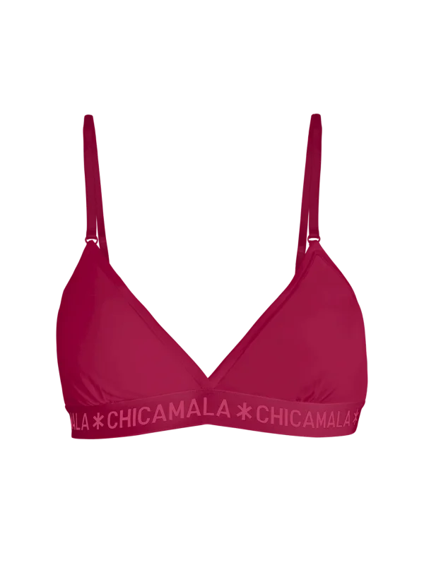 Muchachomalo Meisjes 1-pack triangle top effen