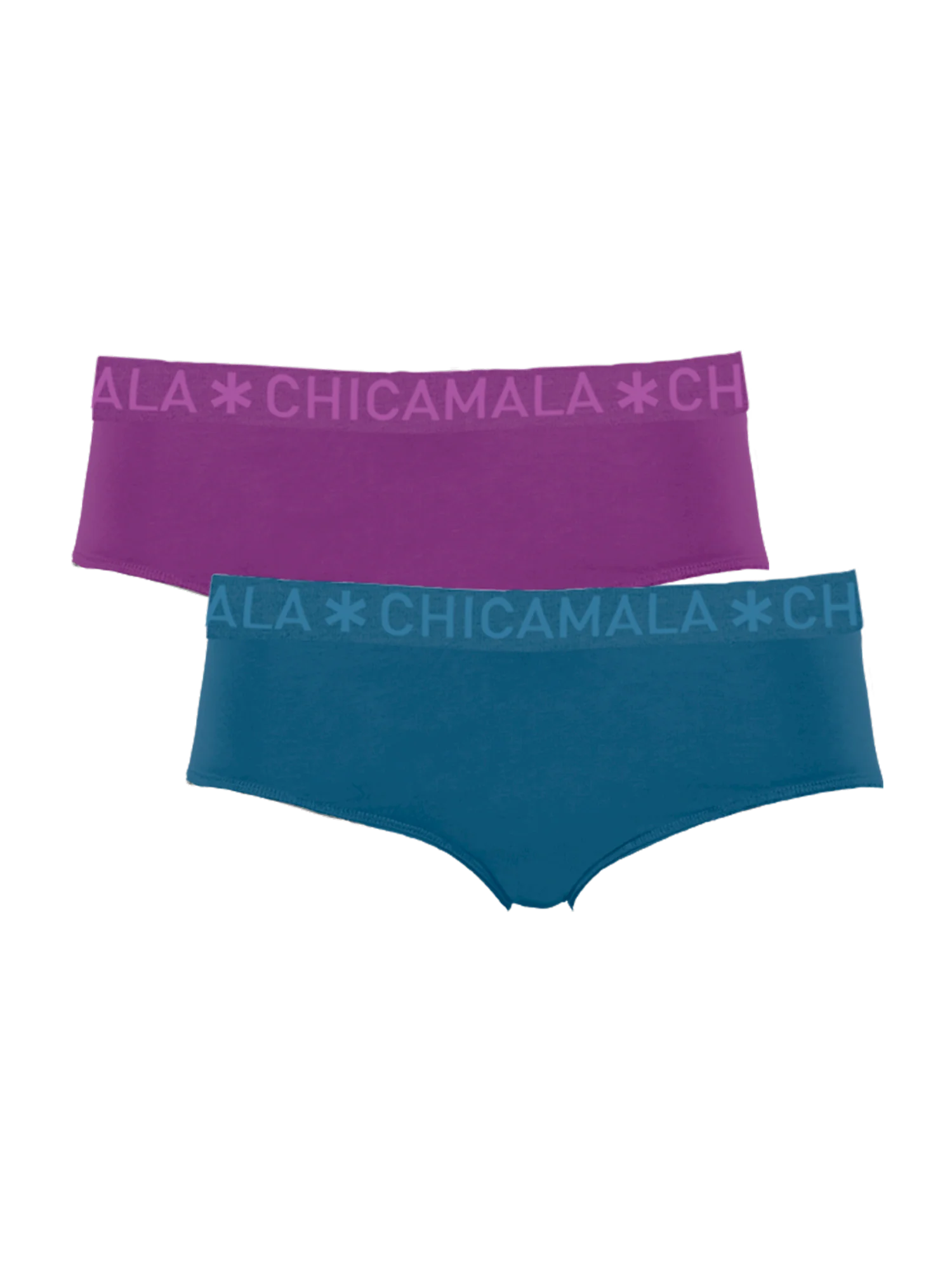 Muchachomalo Dames 2-pack hipster effen