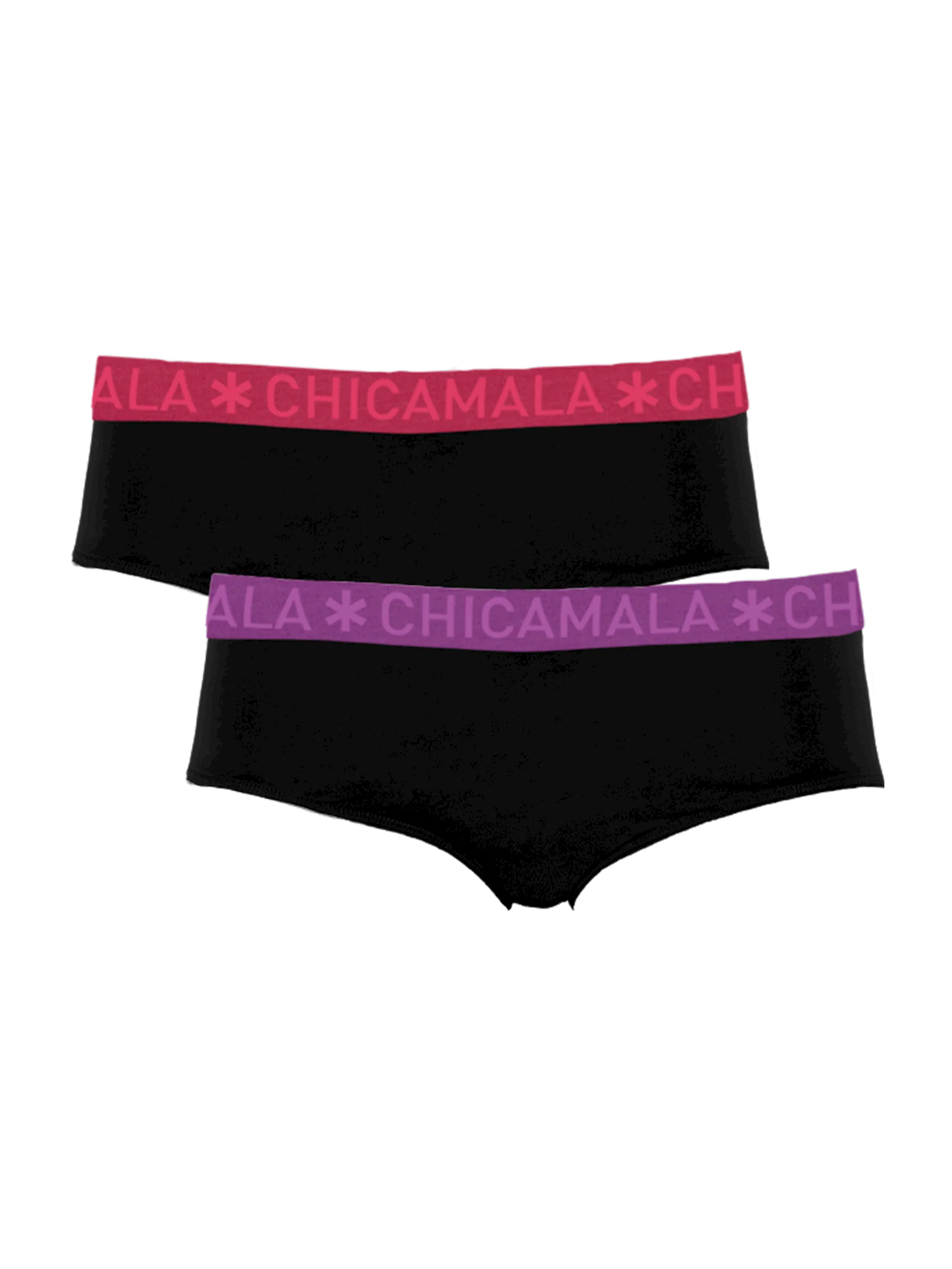 Muchachomalo Dames 2-pack hipster effen