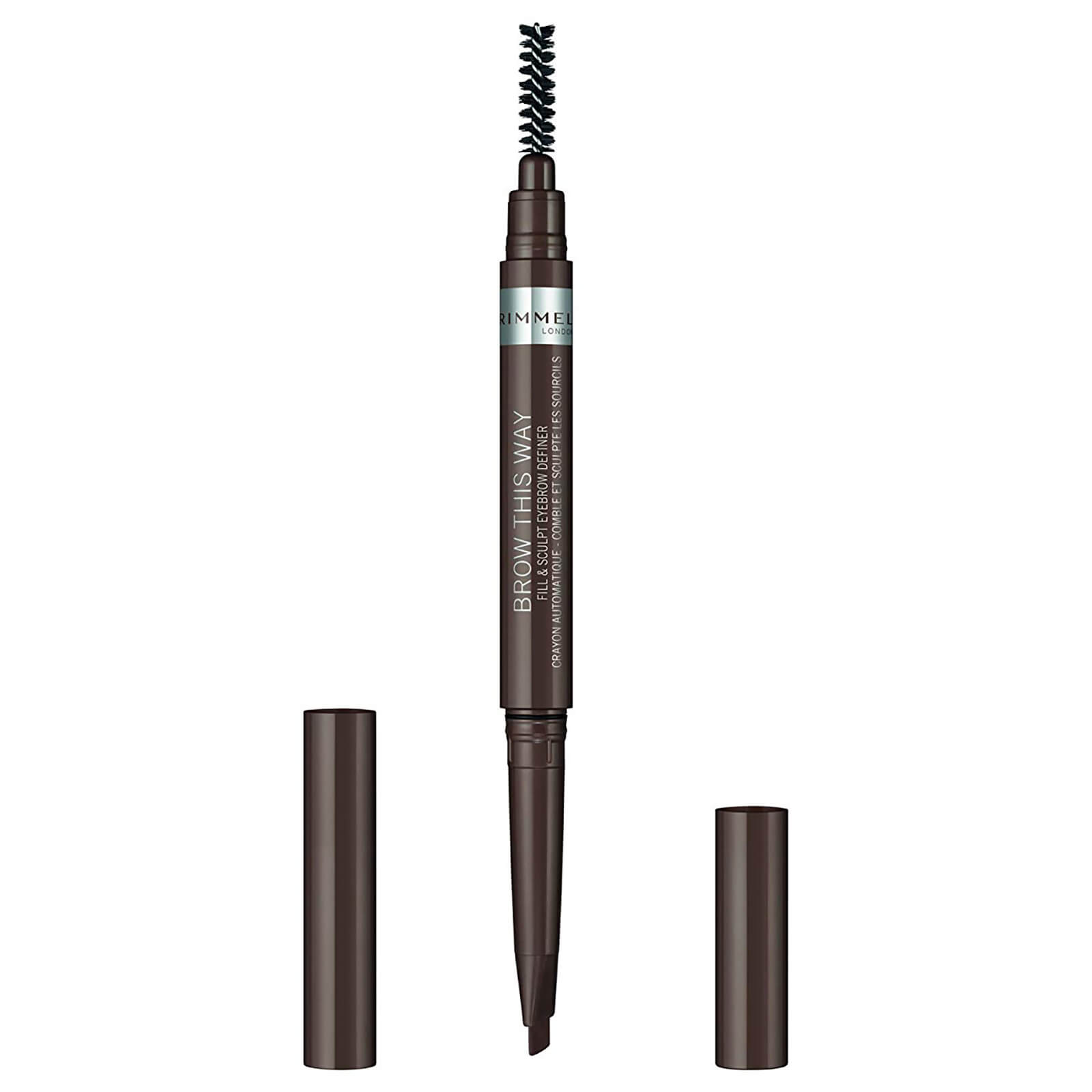 Rimmel Brow This Way Fill and Sculpt Eyebrow Definer 0.4g (Various Shades) - Medium Brown