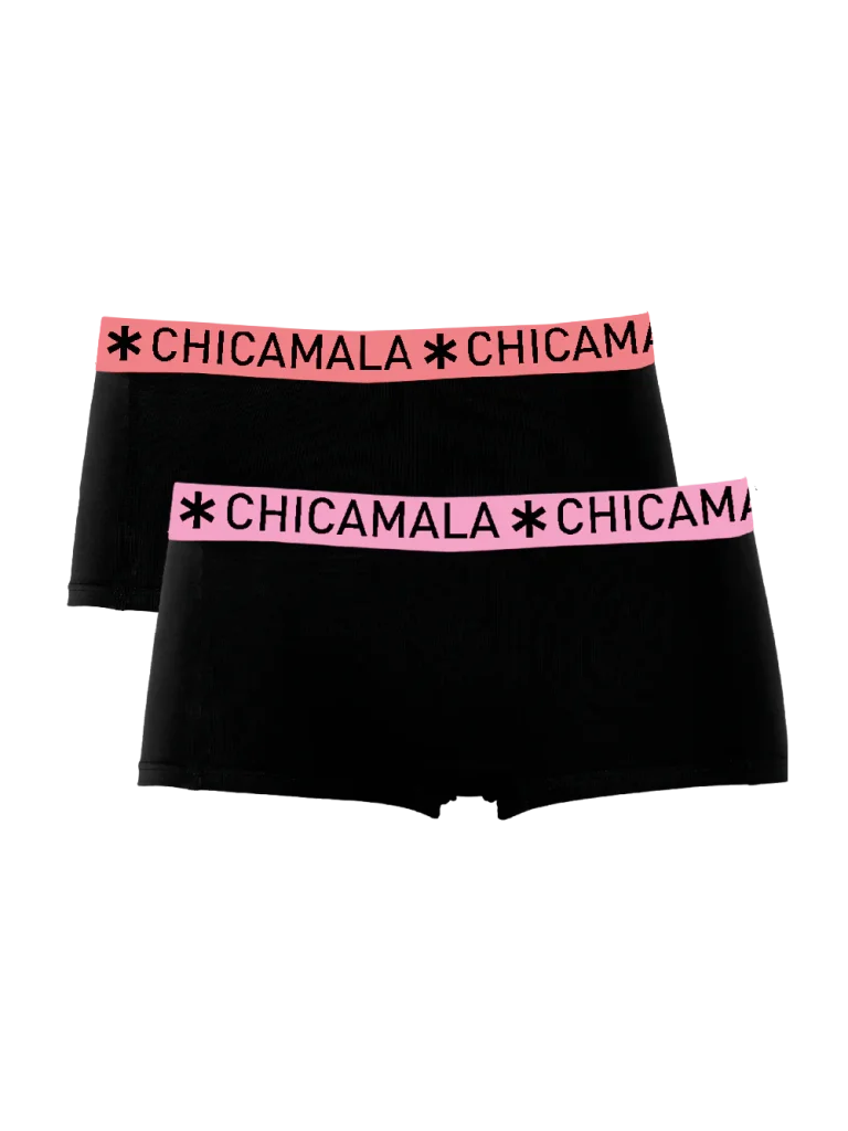 Muchachomalo Dames 2-pack boxershorts effen