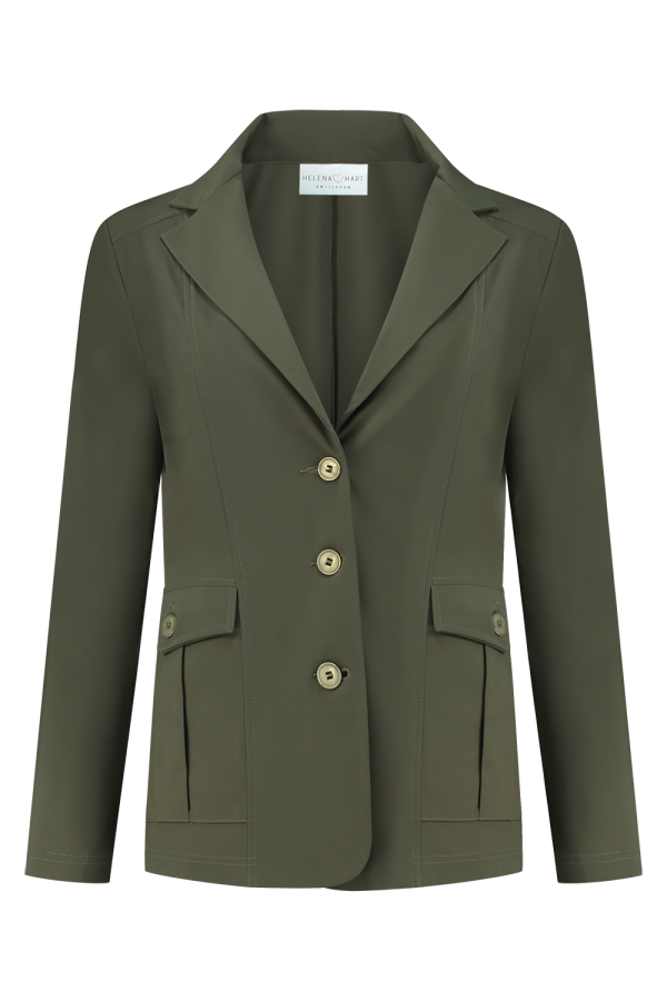 Helena Hart 7442 - Blazer Cargo Transfer Blazers Olijf