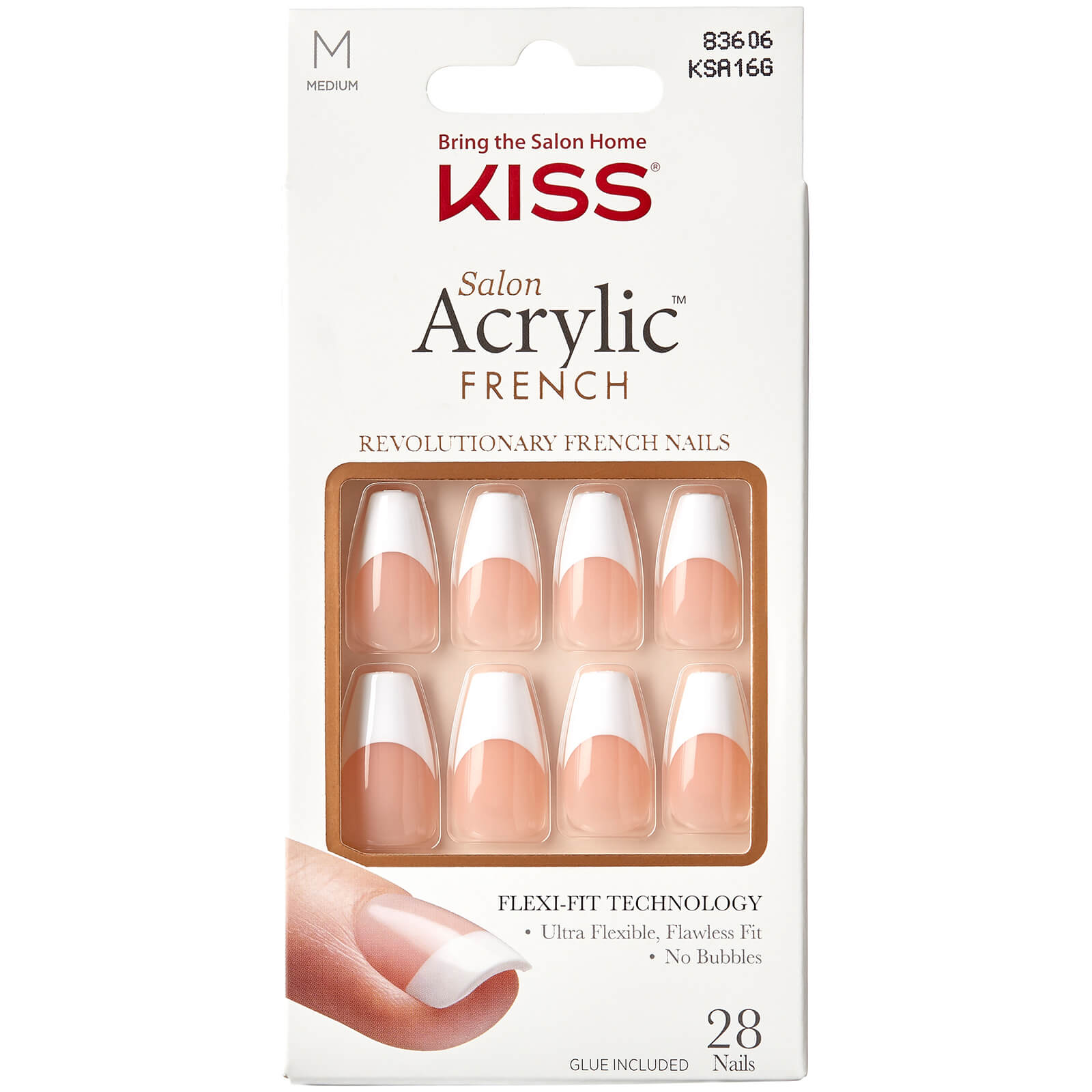 KISS Salon Acryl Nagelkit - Je T'aime