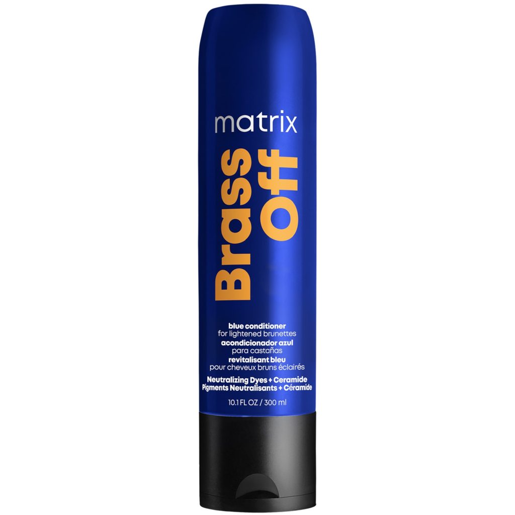 Matrix Brass Off Blauw Gepigmenteerde Conditioner voor Opgelicht Bruin Haar 300 ml