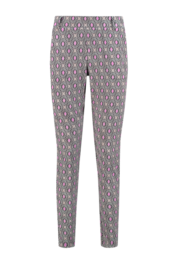 Helena Hart 7510disc Broek Chino Print Disc Chino Pink